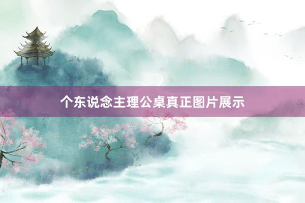 个东说念主理公桌真正图片展示